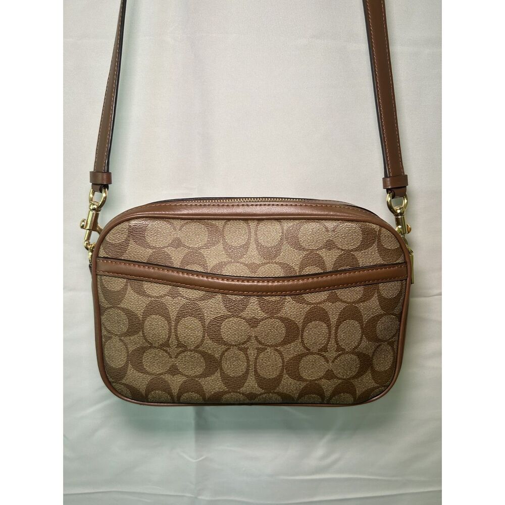 Coach Jes Crossbody Never Worn New Condition Luxury Purse Brown Signature bag - Picture 7 of 7